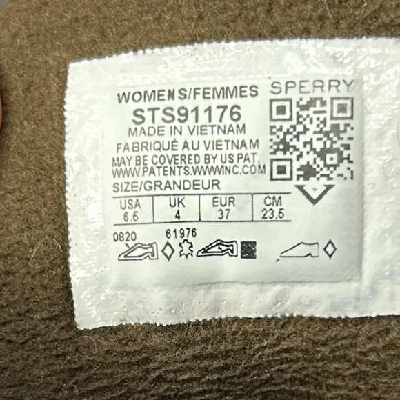 Sperry Saltwater Duck Boots Womens Size 6.5 Brown Leather Rubber Side Zip - Picture 9 of 13